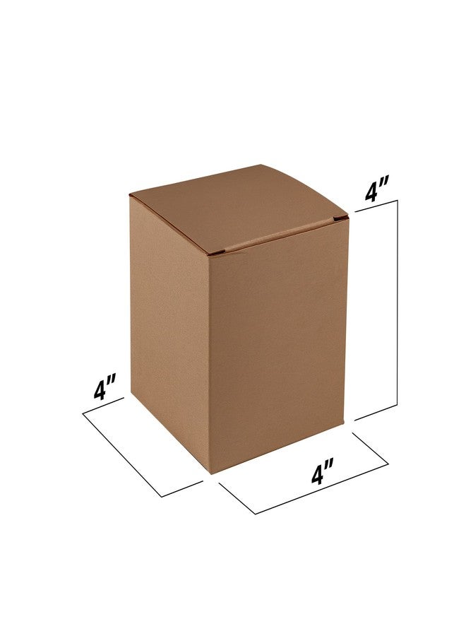MT Products Tuck Top Kraft Paper Board 4" x 4" x 4" - Gift Boxes Packaging - Pack of 30 - Image 2